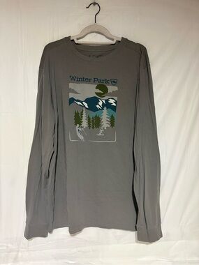 ROVE Gray Long-Sleeve Winter Park Graphic Tee